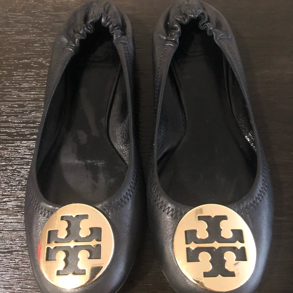 Tory Burch Minnie travel leather ballet flats